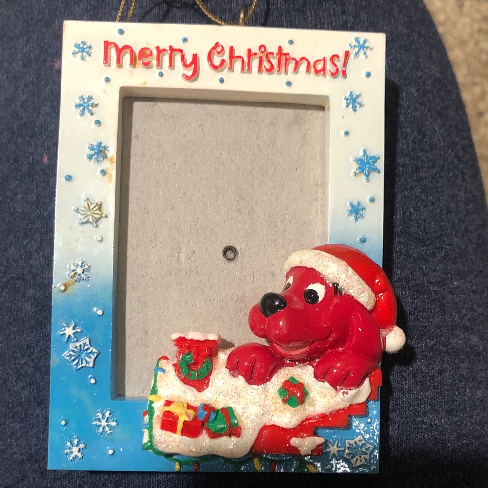 Festive Christmas Dog Photo Frame
